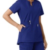 image:imageCarhartt Scrubs C12413 Womens Force Essentials Modern Fit Notch NeckGalaxy Blue