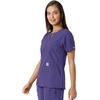 image:imageCarhartt Scrubs C12413 Womens Force Essentials Modern Fit Notch NeckGrape