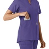 image:imageCarhartt Scrubs C12413 Womens Force Essentials Modern Fit Notch NeckGrape