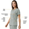 image:imageCarhartt Scrubs C12413 Womens Force Essentials Modern Fit Notch NeckGrey