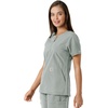 image:imageCarhartt Scrubs C12413 Womens Force Essentials Modern Fit Notch NeckGrey