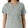 image:imageCarhartt Scrubs C12413 Womens Force Essentials Modern Fit Notch NeckGrey