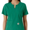 image:imageCarhartt Scrubs C12413 Womens Force Essentials Modern Fit Notch NeckHunter