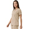 image:imageCarhartt Scrubs C12413 Womens Force Essentials Modern Fit Notch NeckKhaki