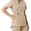 image:imageCarhartt Scrubs C12413 Womens Force Essentials Modern Fit Notch NeckKhaki