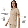 image:imageCarhartt Scrubs C12413 Womens Force Essentials Modern Fit Notch NeckKhaki