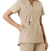 image:imageCarhartt Scrubs C12413 Womens Force Essentials Modern Fit Notch NeckKhaki
