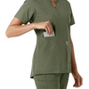 image:imageCarhartt Scrubs C12413 Womens Force Essentials Modern Fit Notch NeckOlive