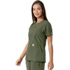 image:imageCarhartt Scrubs C12413 Womens Force Essentials Modern Fit Notch NeckOlive