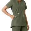 image:imageCarhartt Scrubs C12413 Womens Force Essentials Modern Fit Notch NeckOlive