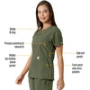 image:imageCarhartt Scrubs C12413 Womens Force Essentials Modern Fit Notch NeckOlive