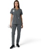 image:imageCarhartt Scrubs C12413 Womens Force Essentials Modern Fit Notch NeckPewter