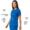 image:imageCarhartt Scrubs C12413 Womens Force Essentials Modern Fit Notch NeckRoyal