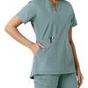 image:imageCarhartt Scrubs C12413 Womens Force Essentials Modern Fit Notch NeckSummer Blue