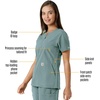 image:imageCarhartt Scrubs C12413 Womens Force Essentials Modern Fit Notch NeckSummer Blue
