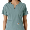 image:imageCarhartt Scrubs C12413 Womens Force Essentials Modern Fit Notch NeckSummer Blue