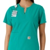 image:imageCarhartt Scrubs C12413 Womens Force Essentials Modern Fit Notch NeckTeal