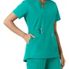 image:imageCarhartt Scrubs C12413 Womens Force Essentials Modern Fit Notch NeckTeal