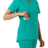 image:imageCarhartt Scrubs C12413 Womens Force Essentials Modern Fit Notch NeckTeal