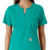 image:imageCarhartt Scrubs C12413 Womens Force Essentials Modern Fit Notch NeckTeal