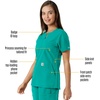 image:imageCarhartt Scrubs C12413 Womens Force Essentials Modern Fit Notch NeckTeal