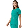 image:imageCarhartt Scrubs C12413 Womens Force Essentials Modern Fit Notch NeckTeal