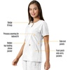 image:imageCarhartt Scrubs C12413 Womens Force Essentials Modern Fit Notch NeckWhite