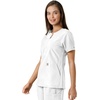 image:imageCarhartt Scrubs C12413 Womens Force Essentials Modern Fit Notch NeckWhite