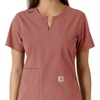 image:imageCarhartt Scrubs C12413 Womens Force Essentials Modern Fit Notch NeckWildrose