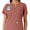 image:imageCarhartt Scrubs C12413 Womens Force Essentials Modern Fit Notch NeckWildrose