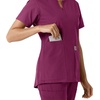image:imageCarhartt Scrubs C12413 Womens Force Essentials Modern Fit Notch NeckWine