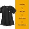 image:imageCarhartt Scrubs C12610 Womens Force CrossFlex Modern Fit Chest PockeBlack