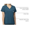 image:imageCarhartt Scrubs C12610 Womens Force CrossFlex Modern Fit Chest PockeCaribbean