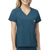 image:imageCarhartt Scrubs C12610 Womens Force CrossFlex Modern Fit Chest PockeCaribbean