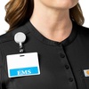 image:imageCarhartt Scrubs C12910 Womens Force CrossFlex ModernFit Henley TuniBlack