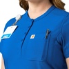 image:imageCarhartt Scrubs C12910 Womens Force CrossFlex ModernFit Henley TuniRoyal