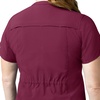 image:imageCarhartt Scrubs C12910 Womens Force CrossFlex ModernFit Henley TuniWine