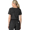 image:imageCarhartt Scrubs C13024 Womens Tuckin Print Scrub TopCaring Camo Black