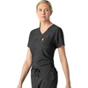 image:imageCarhartt Scrubs C13024 Womens Tuckin Print Scrub TopCaring Camo Black