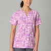image:imageCarhartt Scrubs C13214 Womens Force CrossFlex Modern Fit Notch NeckHatchwork