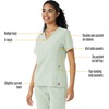 image:imageCarhartt Scrubs C13310 Womens CrossFlex Modern Fit Oversized VNeck TopBig Sky
