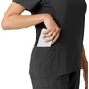 image:imageCarhartt Scrubs C13310 Womens CrossFlex Modern Fit Oversized VNeck TopBlack
