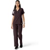 image:imageCarhartt Scrubs C13310 Womens CrossFlex Modern Fit Oversized VNeck TopDark Sepia