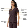 image:imageCarhartt Scrubs C13310 Womens CrossFlex Modern Fit Oversized VNeck TopDark Sepia