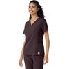 image:imageCarhartt Scrubs C13310 Womens CrossFlex Modern Fit Oversized VNeck TopDark Sepia