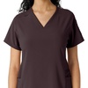 image:imageCarhartt Scrubs C13310 Womens CrossFlex Modern Fit Oversized VNeck TopDark Sepia