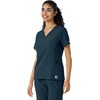 image:imageCarhartt Scrubs C13310 Womens CrossFlex Modern Fit Oversized VNeck TopNavy