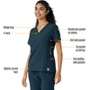 image:imageCarhartt Scrubs C13310 Womens CrossFlex Modern Fit Oversized VNeck TopNavy