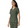 image:imageCarhartt Scrubs C13310 Womens CrossFlex Modern Fit Oversized VNeck TopOlive