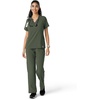 image:imageCarhartt Scrubs C13310 Womens CrossFlex Modern Fit Oversized VNeck TopOlive